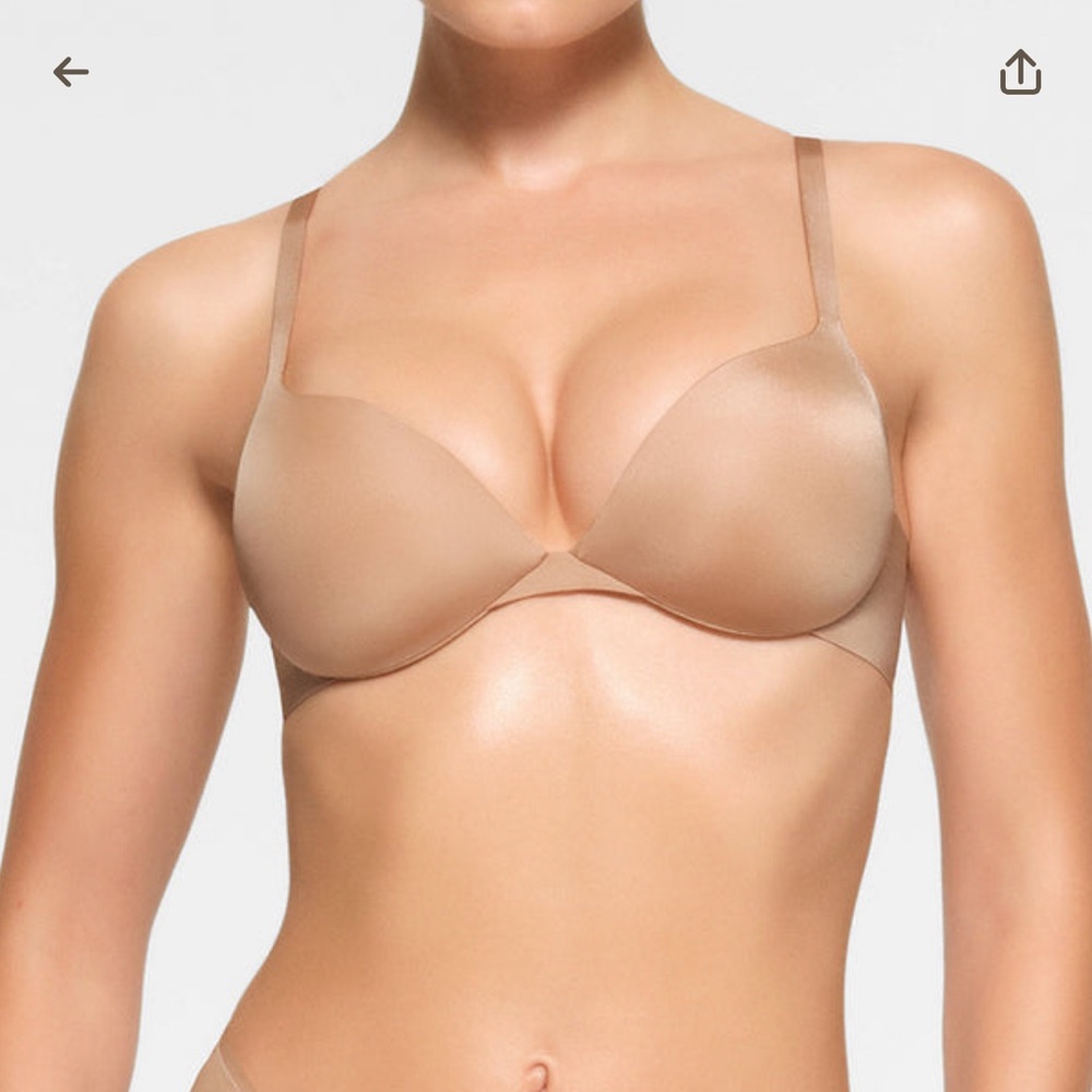 SKIMS NWT Ultimate Collection Push Up Plunge Bra - Mica/Clay